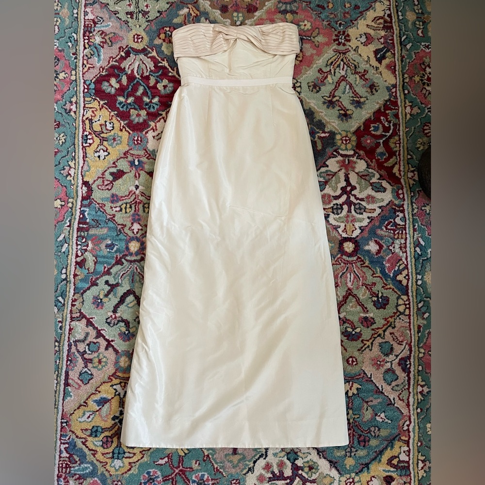 J. Crew Strapless Cream Dress